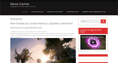 Desktop Screenshot of news-games.net